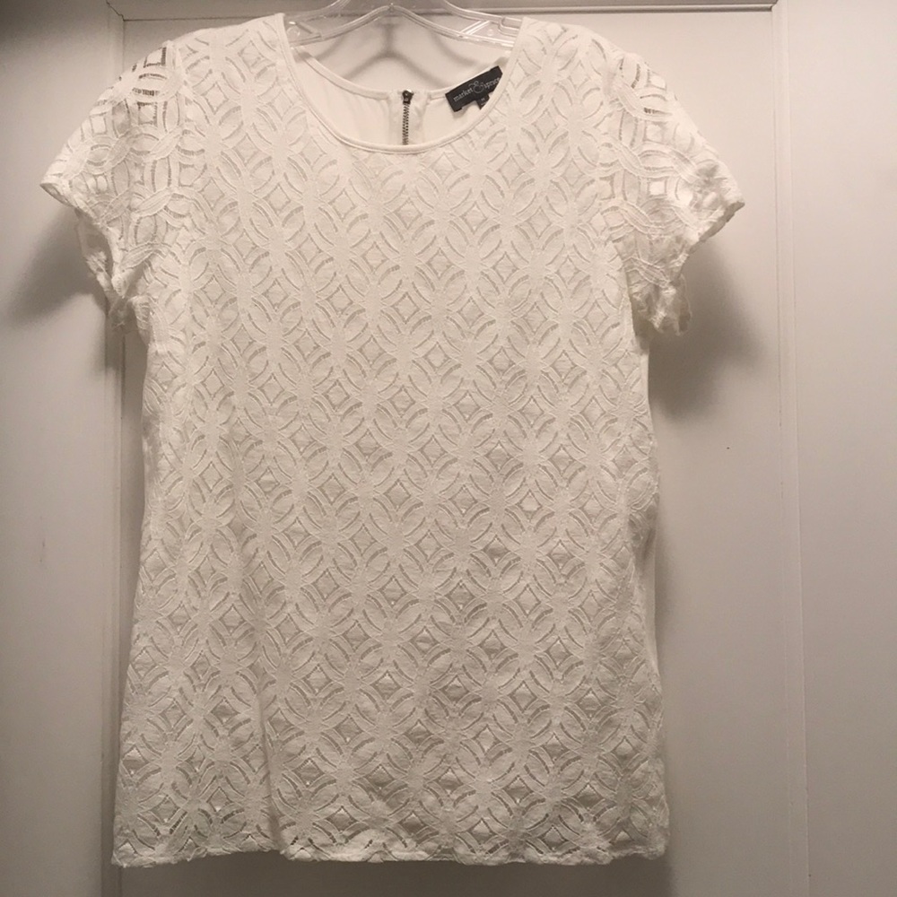 White lace top